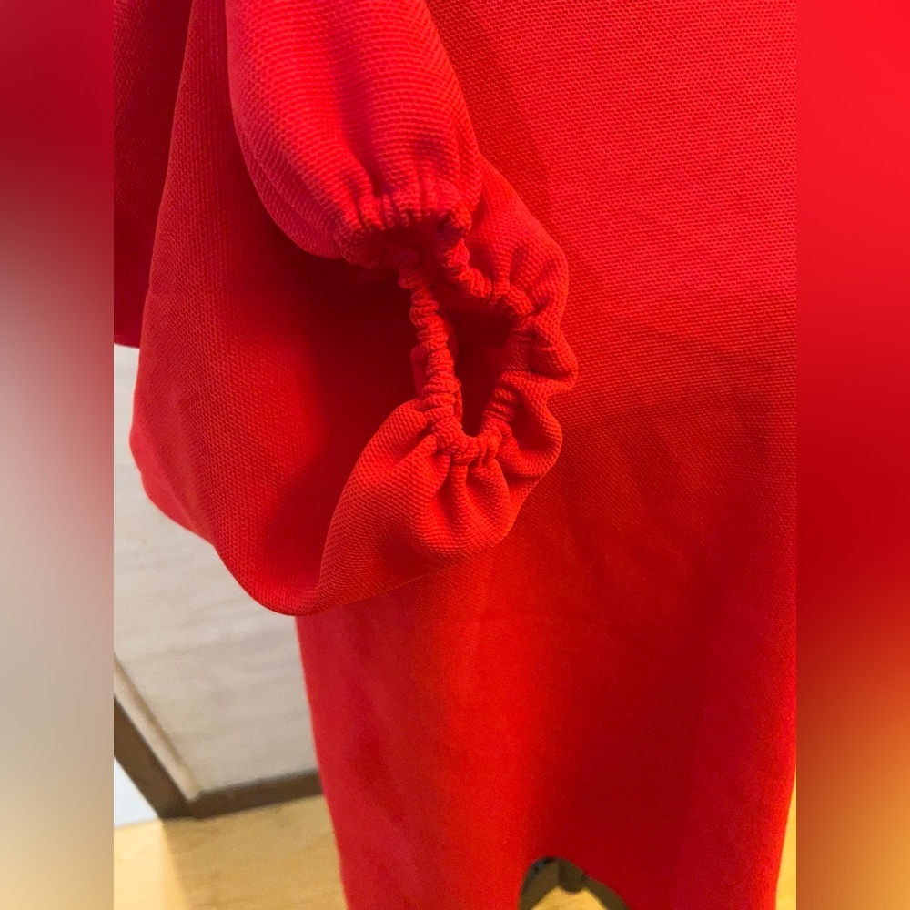 IC Collection By Connie K Bold Scarlet Tunic Top - Picture 9 of 13